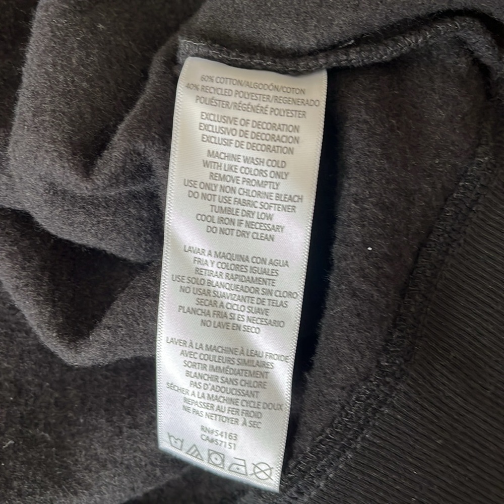 Calvin Klein Black Zip-Up Hoodie with Hood - Picture 6 of 6